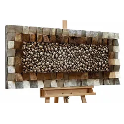 WANDBILD Braun 123/55 cm
