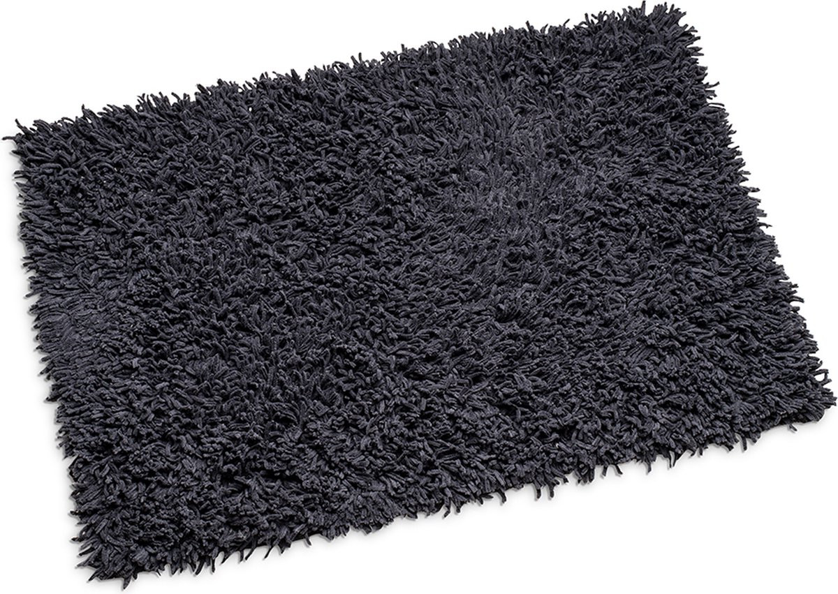 Wicotex Badmat Classic Pure Antraciet met antislip onderkant, 60 x 90 cm