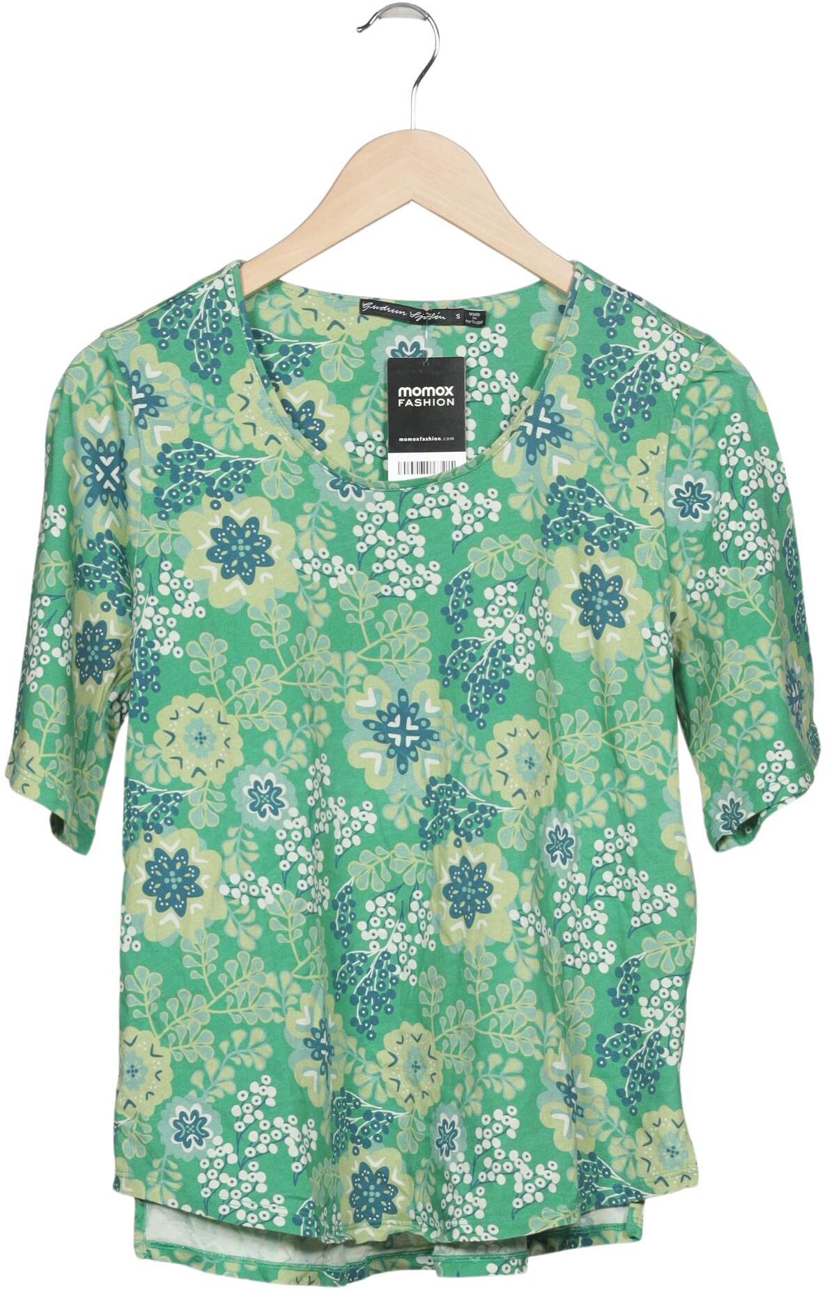 Gudrun Sjödén Damen T-Shirt, Hellgrün, Gr. S, Baumwolle - Second Hand