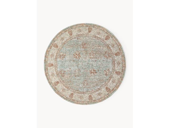 Tapis rond en chenille tissée main Rimini
