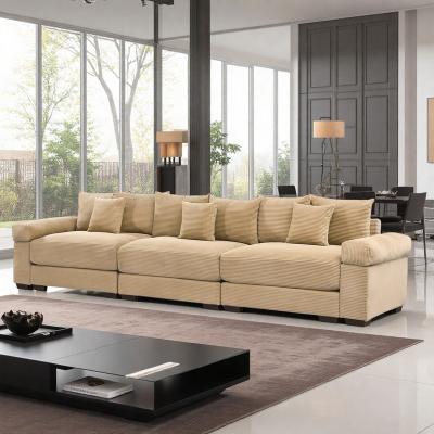 Corduroy Oversized Cloud Modular Sofa with Easy Assembly