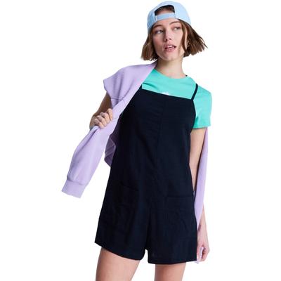Overall ROXY "Lavender Haze", Damen, Gr. M, schwarz (anthrazit), Obermaterial: 60% Baumwolle, 40% Viskose., Overalls Overall