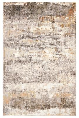 Terra by Obeetee Sahara Brushstrokes Gray Rug