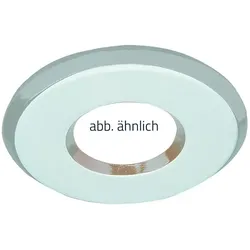 Rutec Bad-Einbaustrahler für MR16, IP44, Ø 8.5cm, mit Frontblende + mattem Sicherheitsglas, ohne Fassung, starr, weiß matt RU-R55881-M