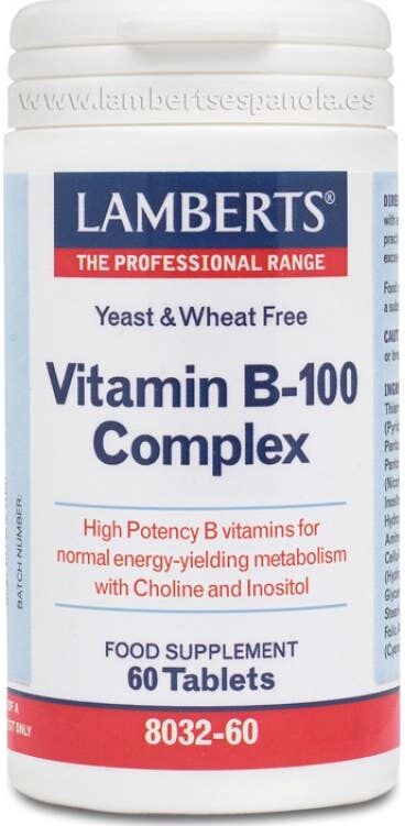 Lamberts Vit B 100 Complex 60 Comp