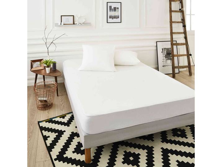 Protège-matelas tissu Coolmax® extensible anti-transpirant et respirant qualité hôtellerie de luxe 90x200