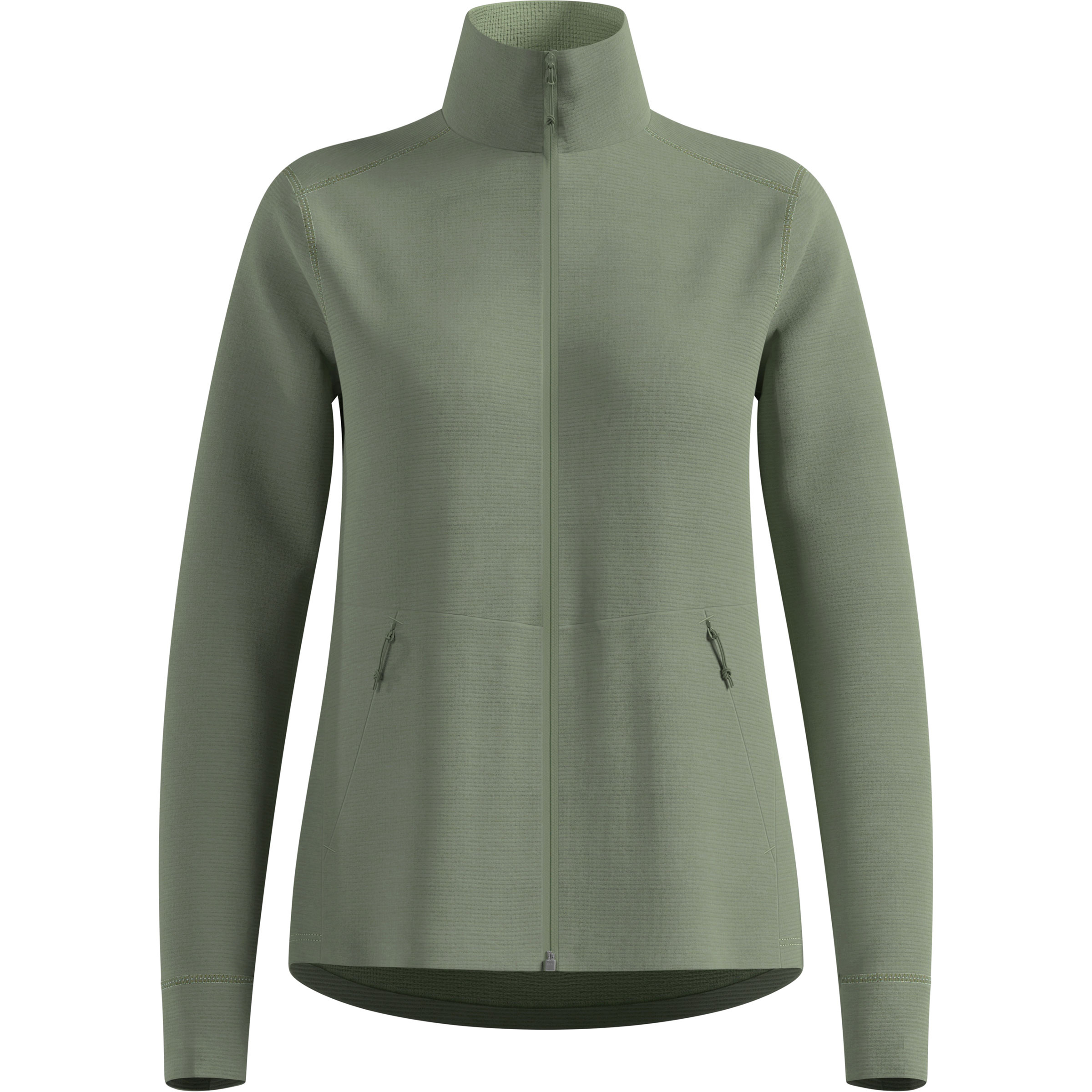 Odlo Grid Fleece Damen Fleecejacke oliv Größe XL Trekking Elastisch