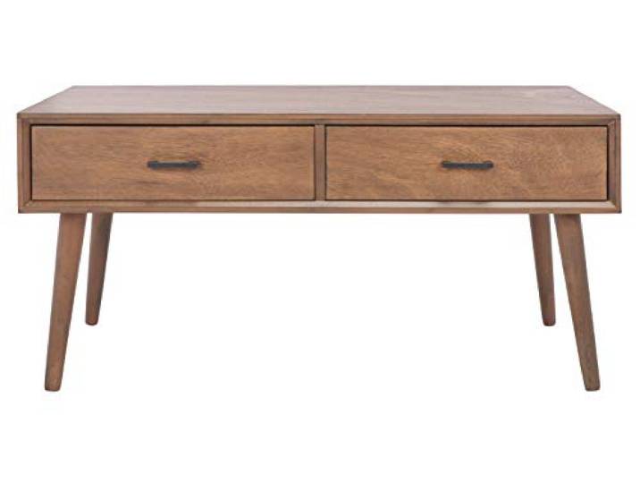 SAFAVIEH Zeitgenössisch Couchtisch aus Holz, Braun, 95 x 50 x 45 cm