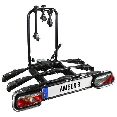 Kupplungsfahrradträger EUFAB "AMBER 3", schwarz, B:102cm H:74cm T:72cm, Fahrradträger