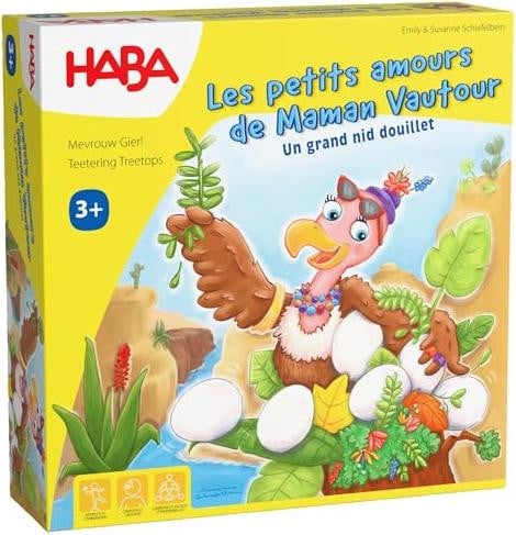 Haba bordspel Mama Geier - coöperatief houten kinderspel
