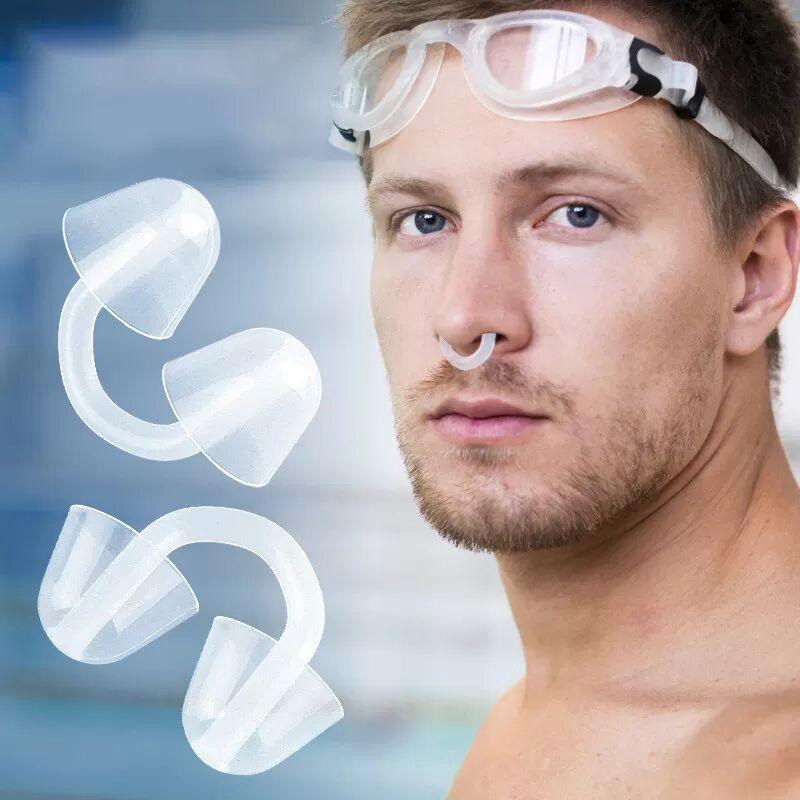 INF U-förmige Nasenklammern zum Schwimmen - 3er-Pack