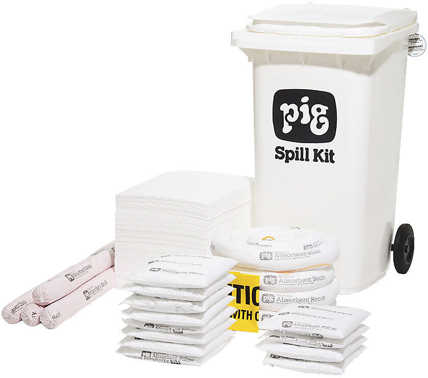 Fahrbares Notfall-Kit, mittelgroß, Ausführung Öl, absorbiert 168,3 l PIG