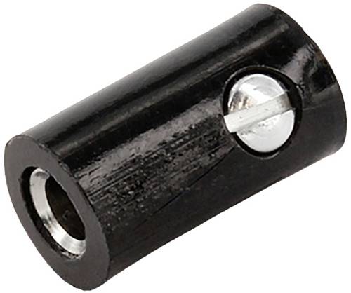 Econ connect HOK25SW Miniatur-Rundsteckverbinder Kupplung, gerade Schwarz Bulk