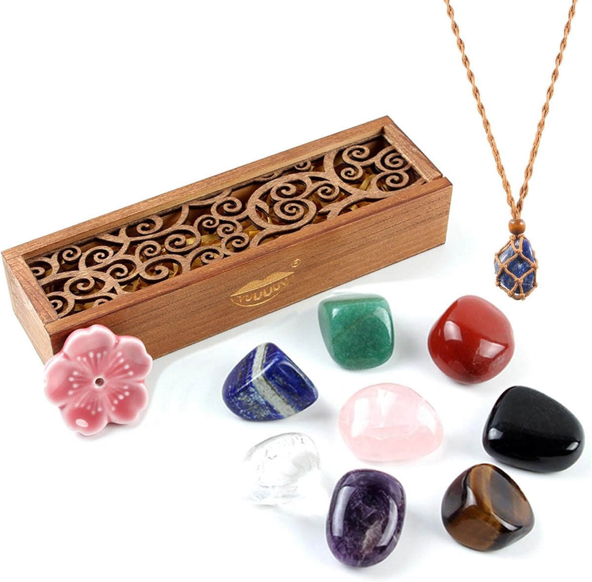 Chakra-stenen set voor meditatie en chakra-balans voor volwassenen