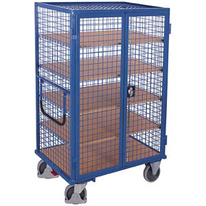 VARIOfit Etagenwagen sw-700.987, 5 Etagen, 1045 x 685 mm, Tragkraft 500 kg