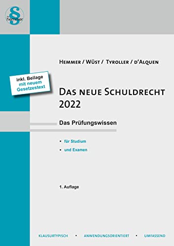 Edmund Hemmer - Das neue Schuldrecht 2022 (Skripten - Zivilrecht) - Preis vom 09.10.2026 07:28:09 h