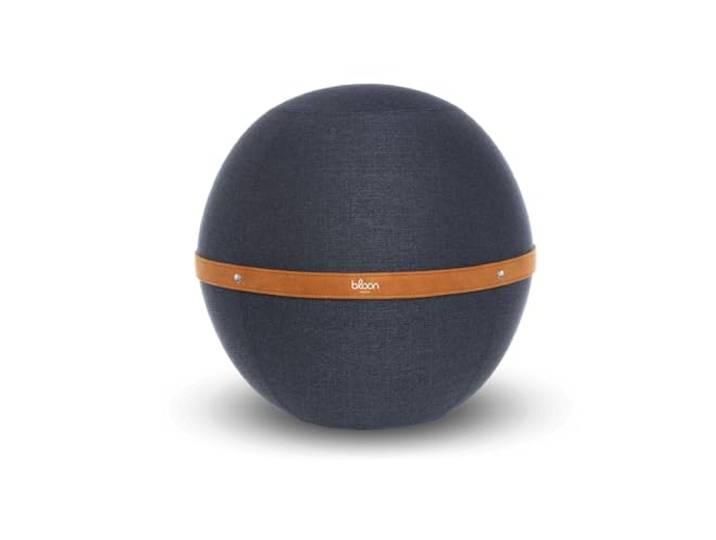 Bloon Sitzball für Büro, ergonomisch, gegen Rückenschmerzen, rutschfest, schmutzabweisend & sehr strapazierfähig, handgefertigt in Portugal, Farbe Ozeanblau, 55 cm