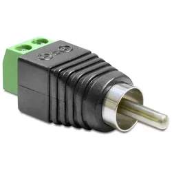 DeLOCK 65417 Kabeladapter RCA 2p Schwarz, Grün, Silber