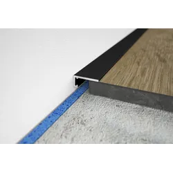 minileiste AL16X5 Abschlussprofil Schwarz 2000x6x16 mm