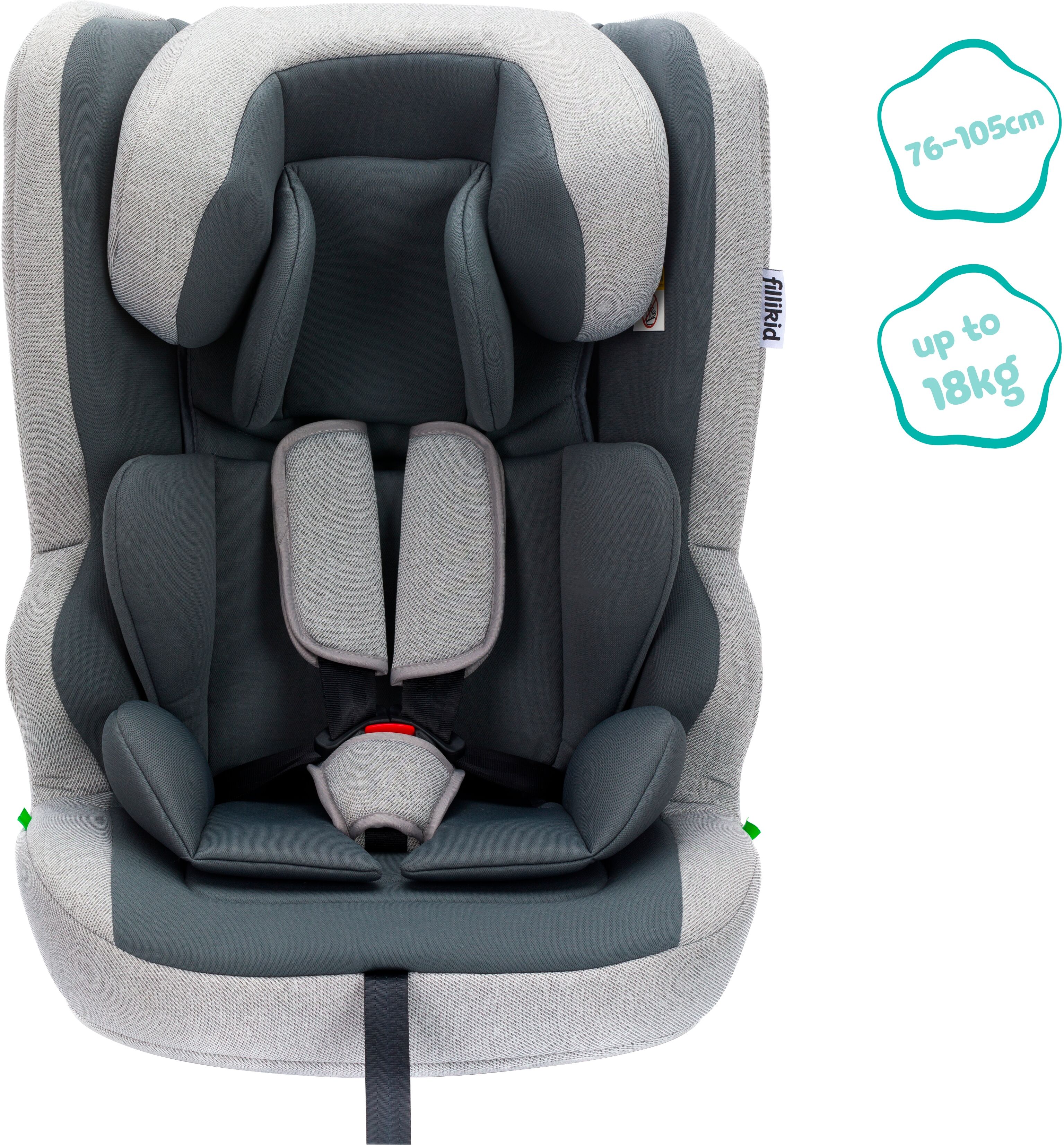 Autokindersitz FILLIKID "Timo", Baby, grau, Polyester, Kindersitze Autokindersitz