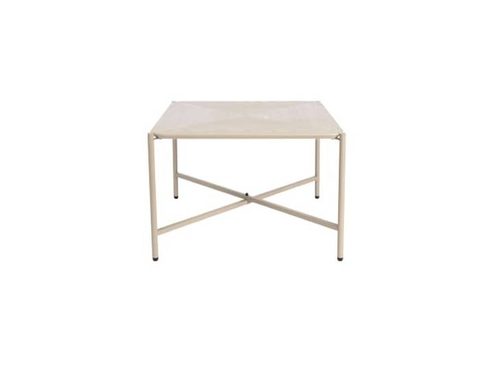 Housecraft Living Marcio Couchtisch Quadratisch Holz/Metall 40x40 cm Beige