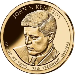 35. US-Präsidenten Dollar 'John F. Kennedy'