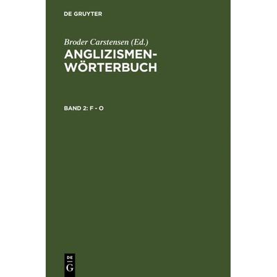 F - O, Gebundene Ausgabe von , De Gruyter, 978-3-11-014235-8