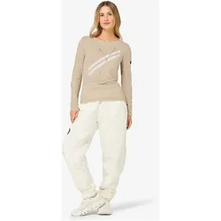 Super Natural, Damen, Funktionsshirt, Kryssede Ski (XS), Weiss, XS