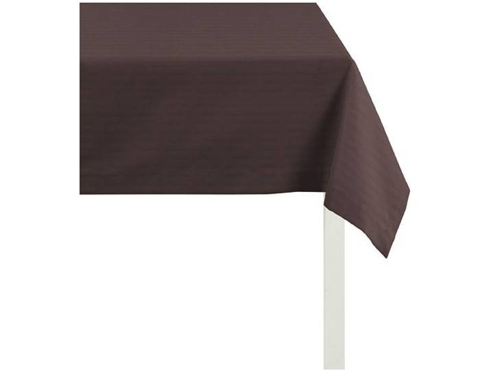 Tischdecke APELT 4362 Rips - UNI Gr. 1, braun, Ø:170cm, Baumwolle, Polyester, Tischdecken, Tischdecke, Wasser- und Schmutzabweisend