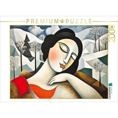 CALVENDO Puzzle Die Träumende im Winter | 2000 Teile Lege-Größe 90x67cm Foto-Puzzle für glückliche Stunden, Sonstige von , Calvendo Puzzle