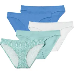 Tchibo - 5 Slips - Damen - Gr. L - weiß
