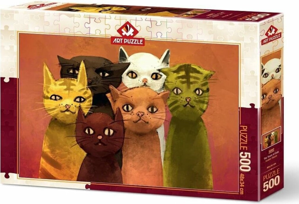 ART PUZZLE Puzzel Kattenploeg 500 stukjes