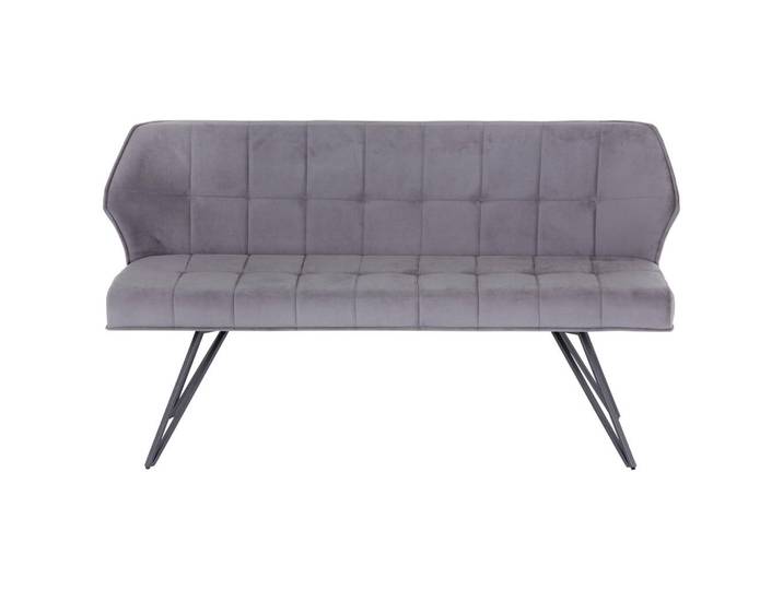 Mid.you Sitzbank, Grau, Metall, 3-Sitzer, 155x83x58 cm, Esszimmer, Bänke, Sitzbänke