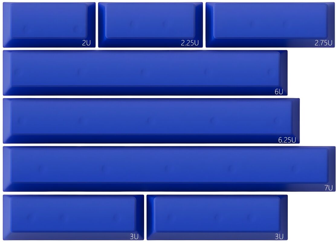 Kbdfans Pbtfans Klein Blue R3 - Blue Spacebar Kit