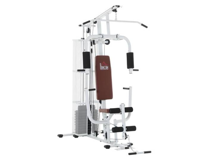 Station de musculation multifonction - Polyvalent pour musculation complète - Structure en acier robuste