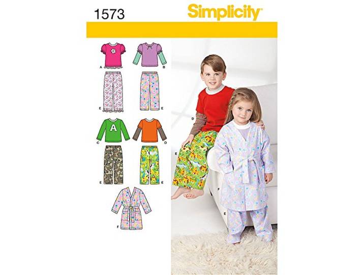 Simplicity us1573. BB maat BB- en kinderen Loungewear