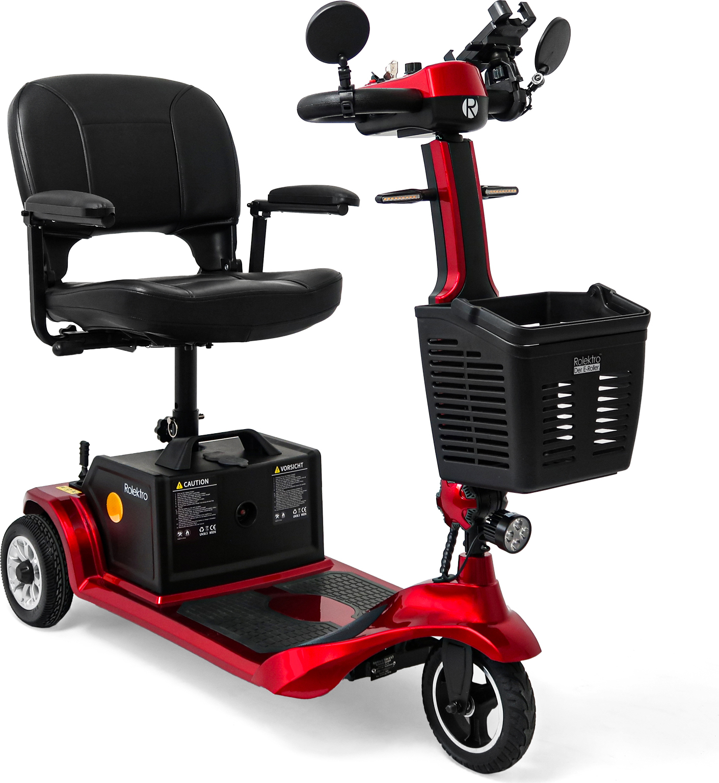 Rolektro, E-Trike 6 V.3, Rot, 24V-20Ah Lithium-Akku, 300 Watt