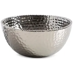 Schüssel Ø 24 cm Steinzeug Silber S (Small)