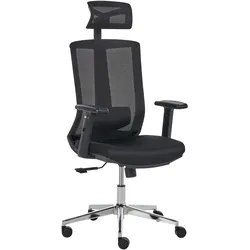 BÜROSTUHL Stoff Schwarz Enso