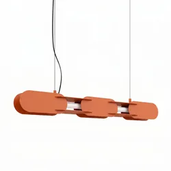 TH.788 Pendelleuchte CHAIN 91 ockerrot LED 3000K