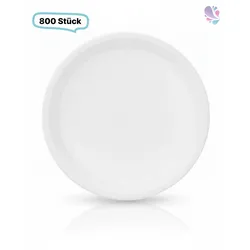 Menüteller, Mehrwegbesteck, 22 cm x 2,6 cm, 800 Stk, weiß, robust, Premium Qualität, verschiedene Varianten