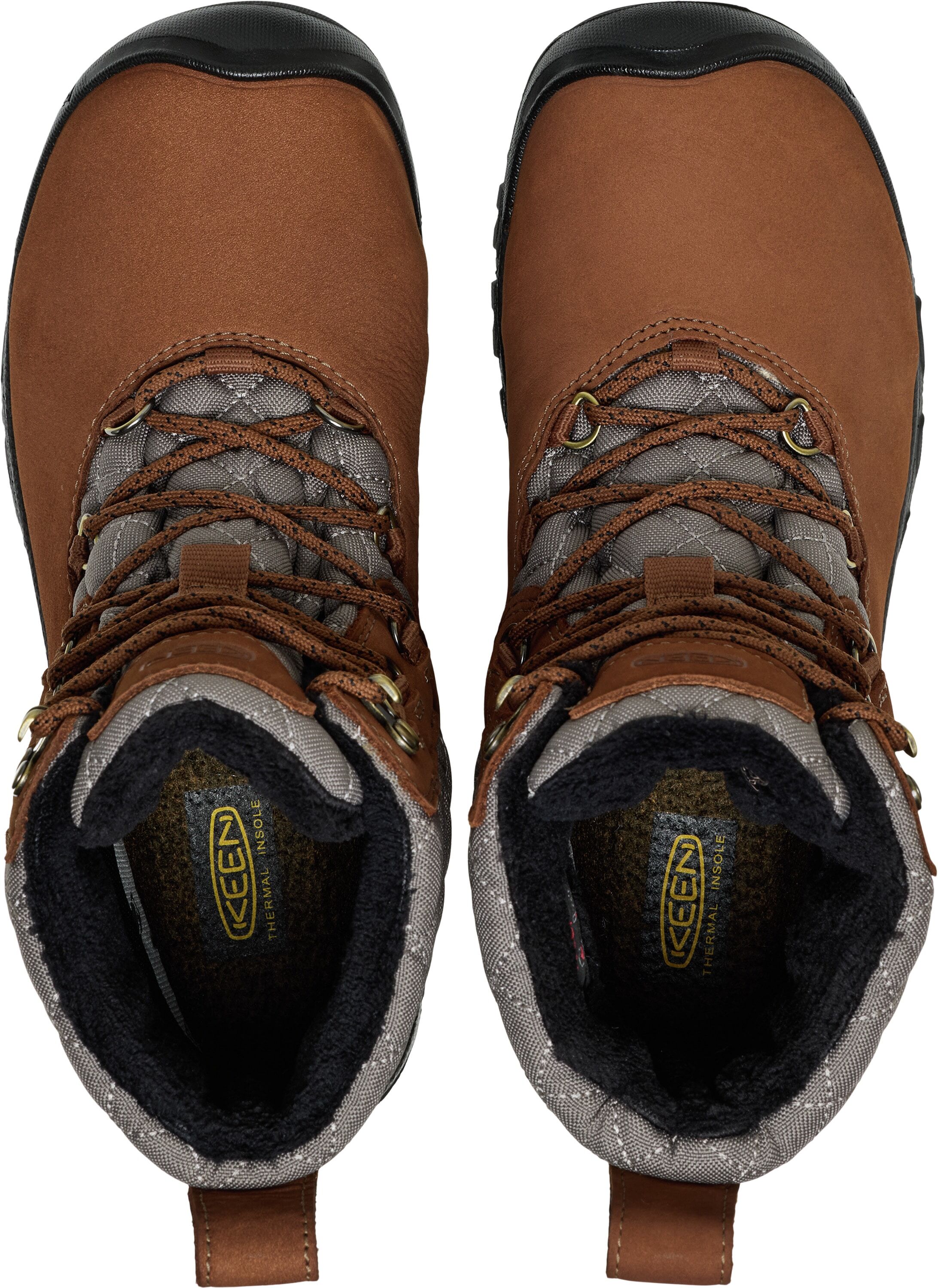 Winterstiefel KEEN "GRETA BOOT II WP", Damen, Gr. 39,5, Textil, braun (bison), Leder, Textil, Schuhe Winterstiefel, Snowboots, Winterboots, Winterschuhe, wasserdicht, gefüttert bison 39,5, Textil
