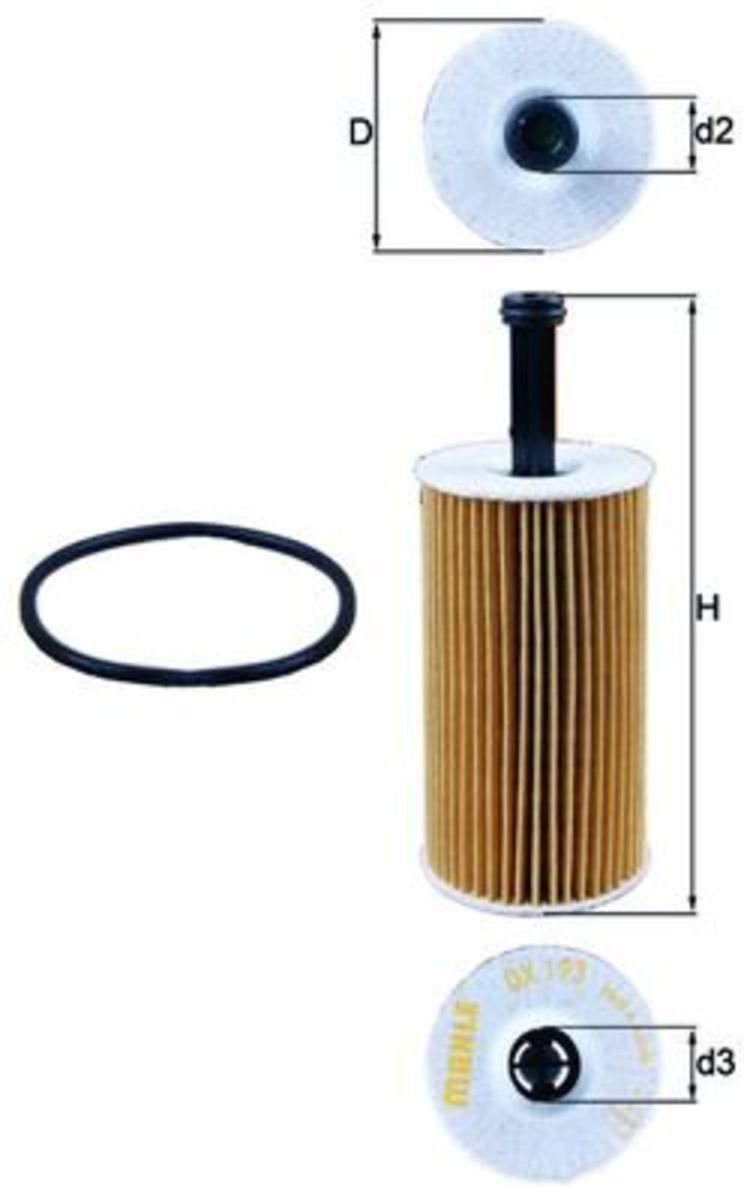 Ölfilter MAHLE KNECHT OX 193D