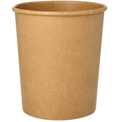 Papstar Starpak 25 Suppenbecher, Pappe rund 940 ml Ø 11,5 cm · 13 cm braun (88911, 25 Stück)