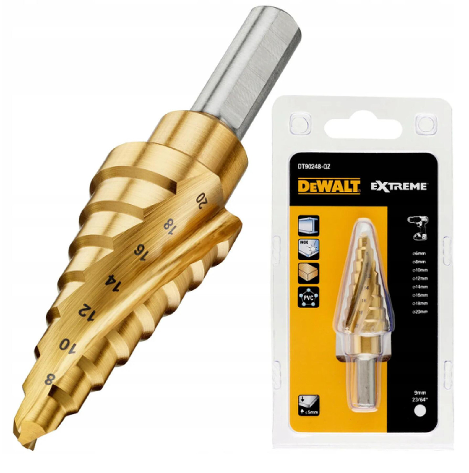 DeWalt Boor met traagheidsregeling 6-20 mm Extreme-serie