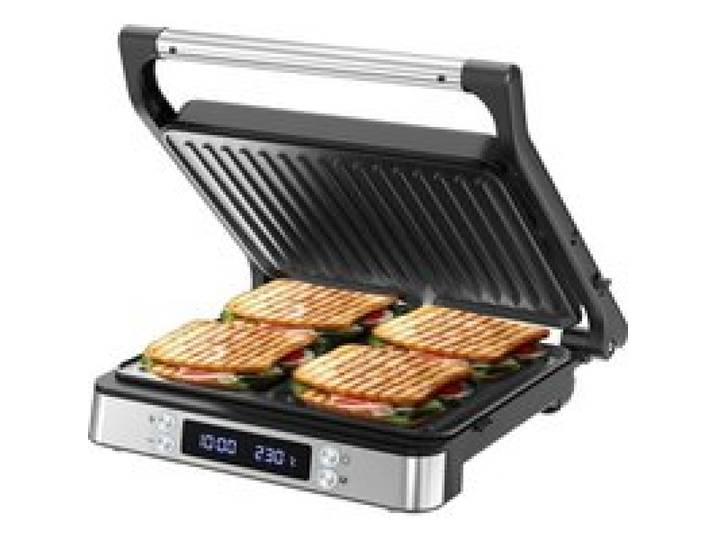 Appareil À Croque-Monsieur Xxl 2000W Sandwichmaker Machine A Panini 3-En-1 Gaufrier & Grille De Contact Plaques Antiadhésives