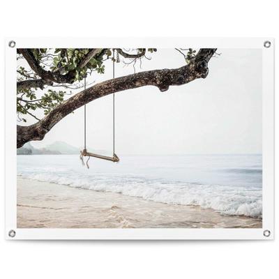 Poster REINDERS "Strand", blau (farbe bild(er): blau), B:80cm H:60cm T:0,1cm, Leinwand, Bilder, Poster, Outdoor für Garten oder Balkon