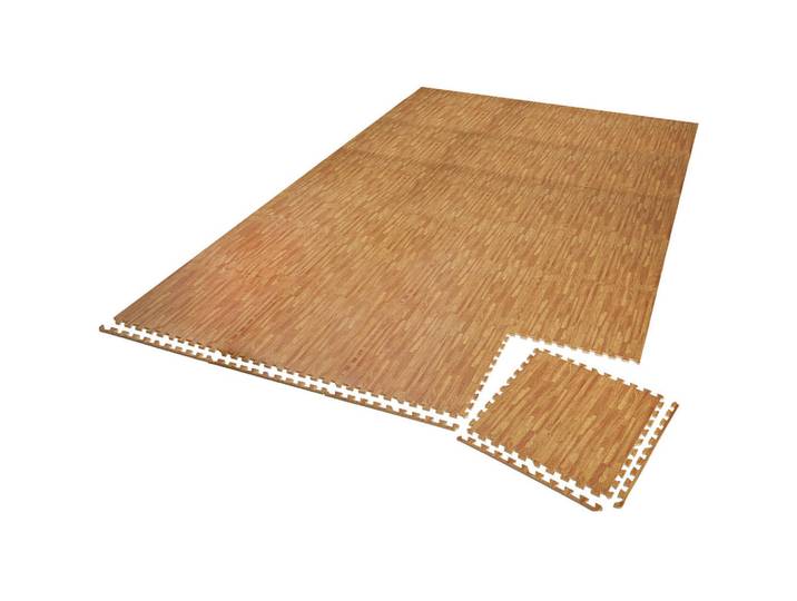 tectake Schutzmattenset, leichte Reinigung und flexibel erweiterbar, holzdekor, Eiche Artisan, Kunststoff, 246x362 cm, Teppiche und Böden, Bodenbeläge, Bodenzubehör, Bodenschutzmatten
