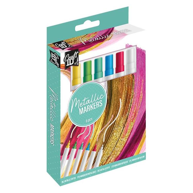 Legind Craft ID - Metallic markers, 6 pcs - (K-CR5002/GE) (6x) (K-CR5002/GE)