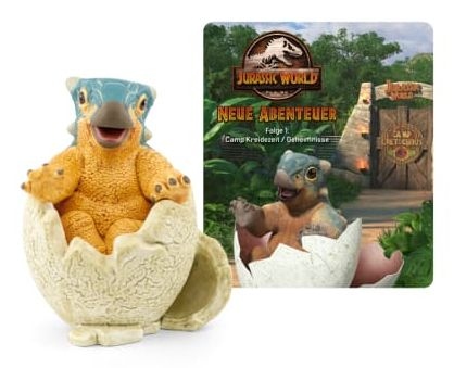 tonies 10001682 Jurassic World: Neue Abenteuer - Folge 1: Camp Kreidezeit / Geheimnisse 44 min (Blau, Weiß, Gelb)
